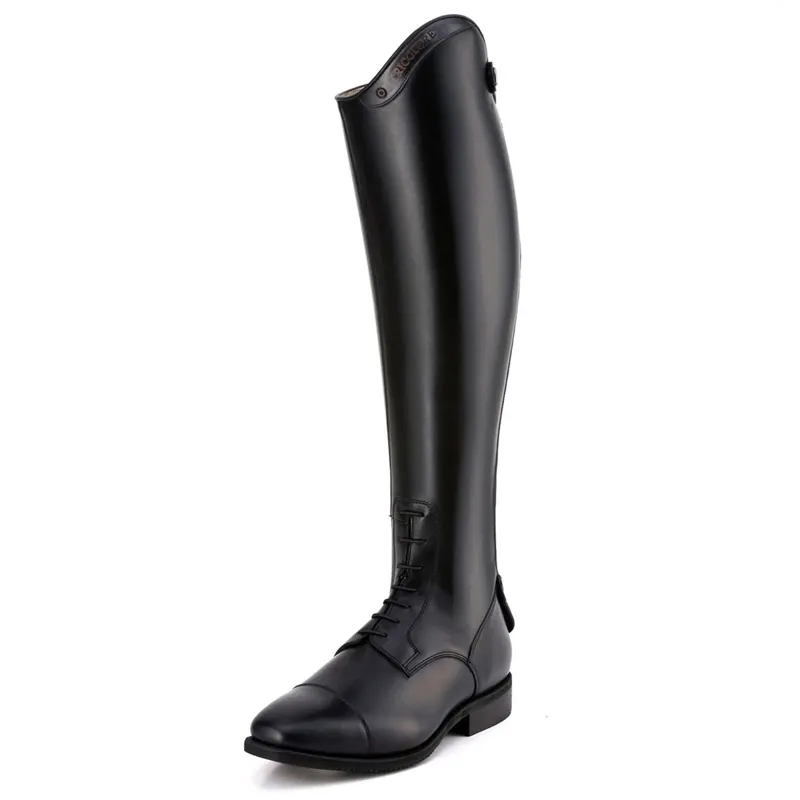 DeNiro Italo Laced Tall Riding Boots - Black