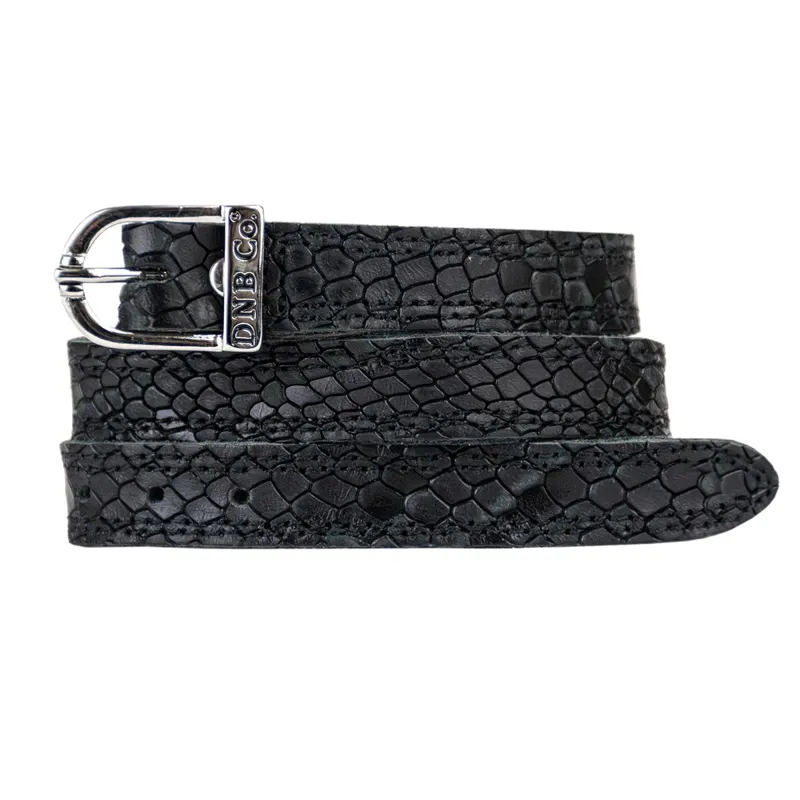 DeNiro Regal Spur Straps - Black/Silver