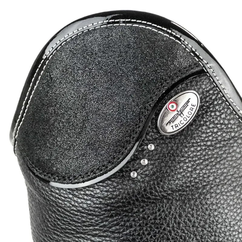 DeNiro Salentino Glitter Unlaced Tall Riding Boots - Quick Black/Black-1