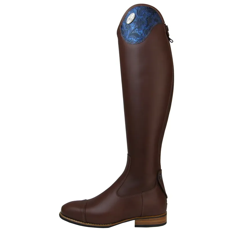DeNiro Salento Greta Unlaced Tall Riding Boots - WRAT Brown/Blue-1