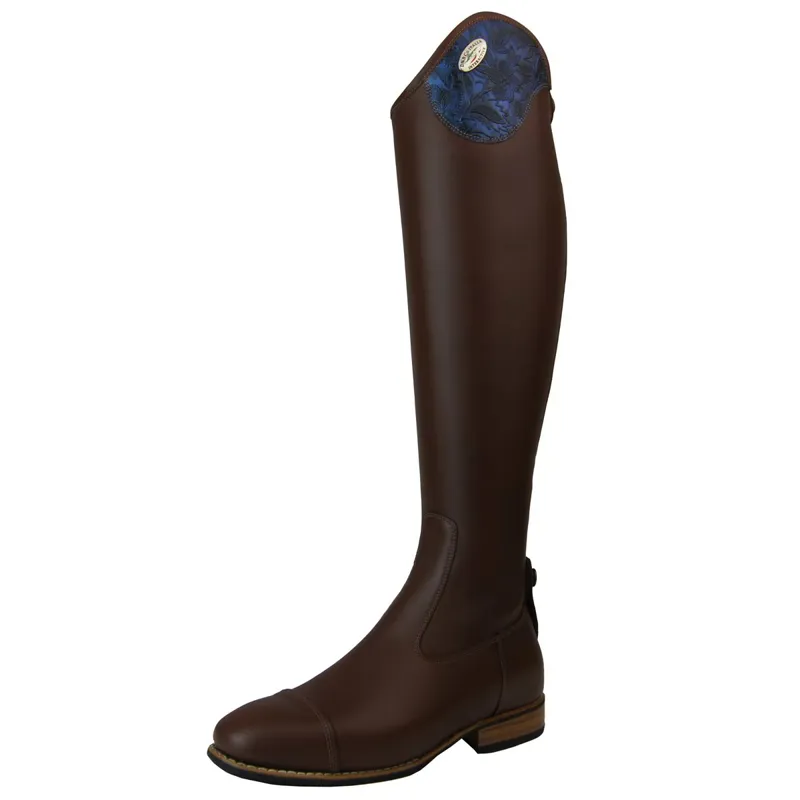 DeNiro Salento Greta Unlaced Tall Riding Boots - WRAT Brown/Blue