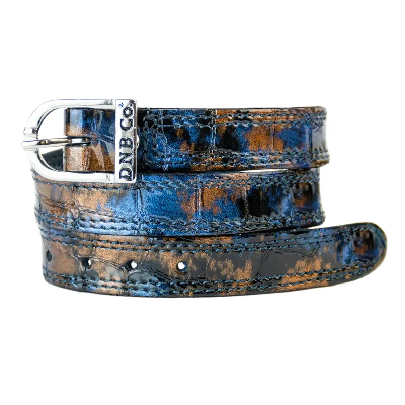 DeNiro Ludico Sfumato Spur Straps - Blue/Silver