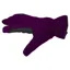 Dever Winter Fleece Adult Riding Gloves - Black/Purple