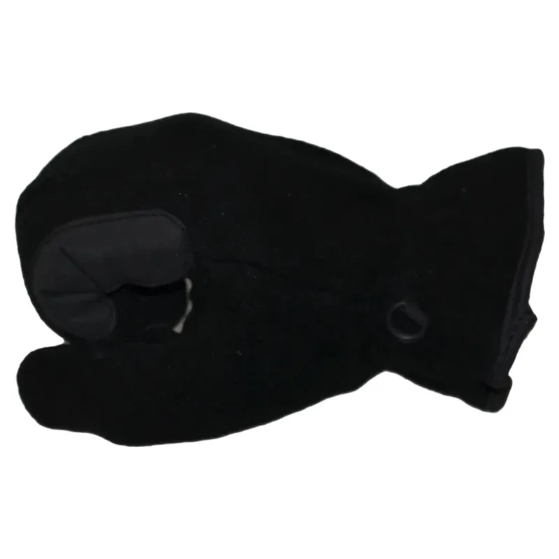 Dever Winter Fleece Adult Riding Gloves - Black-3