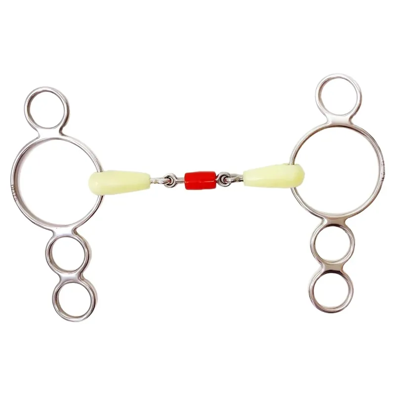 Dever Apple Mouth Roller Lozenge 3-Ring Gag Bit