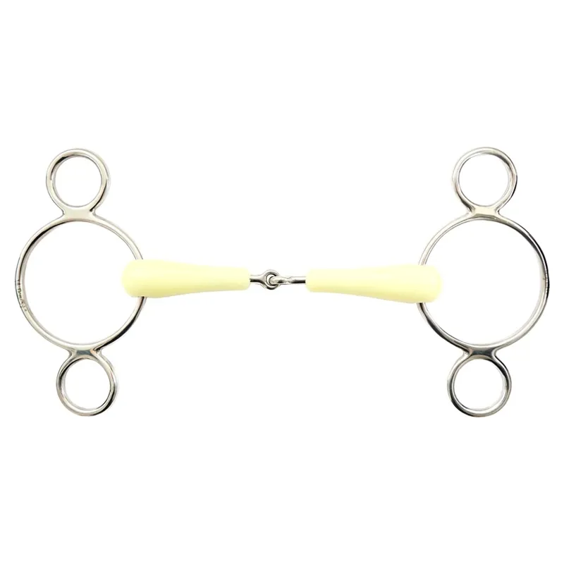Dever Apple Mouth Single Jointed 2-Ring Gag Bit