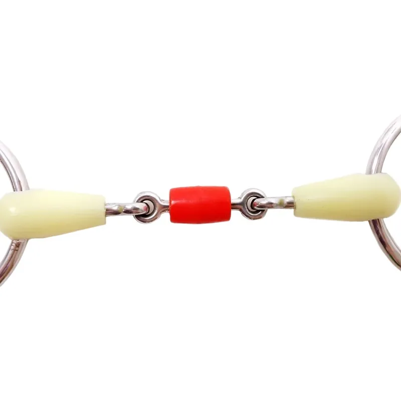 Dever Apple Mouth Peanut Lozenge Loose Ring Snaffle Bit-2
