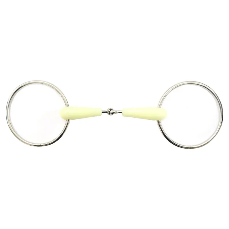 Dever Race Apple Mouth Single Jointed Loose Ring Snaffle Bit
