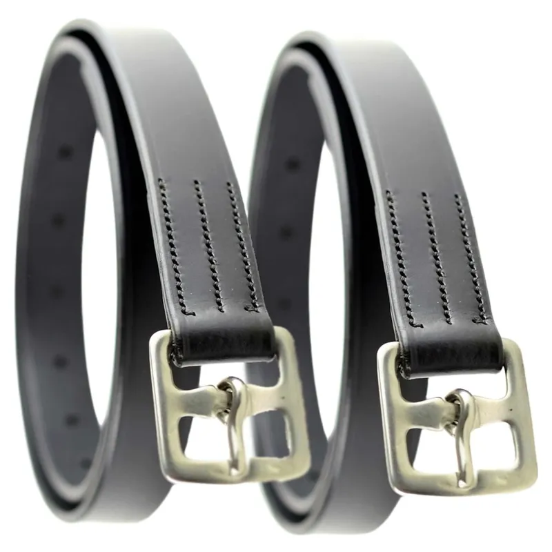 Dever Ascot Adult Stirrup Leathers - Black