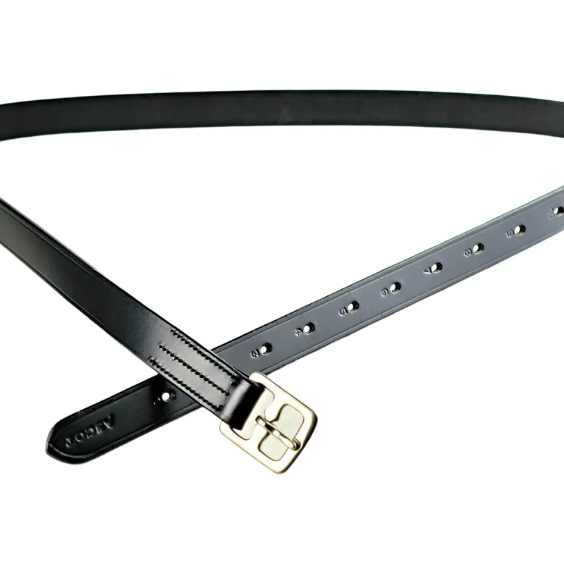 Dever Ascot Adult Stirrup Leathers - Black-3