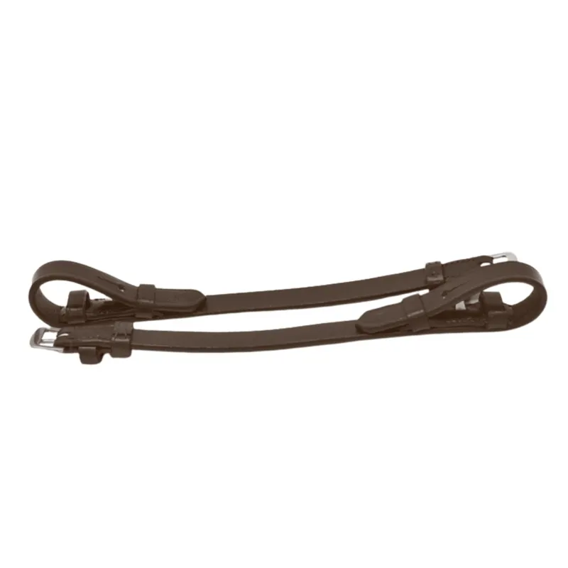 Dever Ascot Billet Cheekpieces - Brown-4