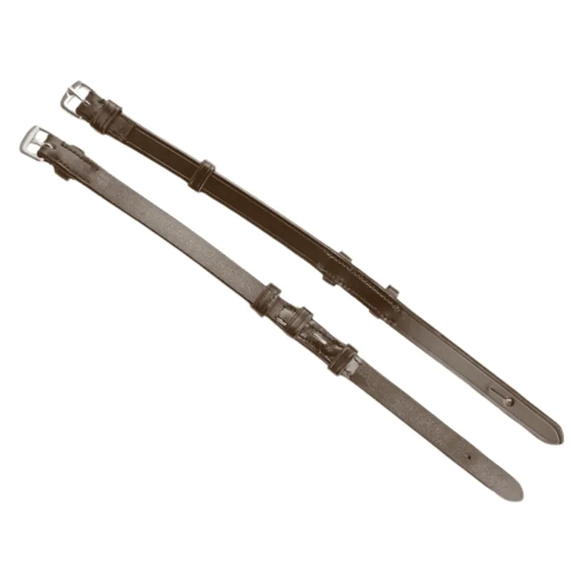 Dever Ascot Billet Cheekpieces - Brown-3