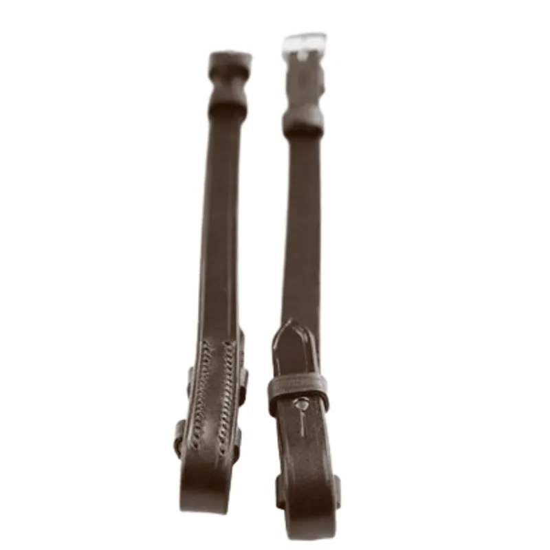 Dever Ascot Billet Cheekpieces - Brown-2