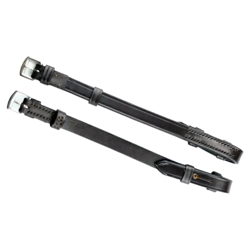 Dever Ascot Billet Cheek Pieces - Black-1