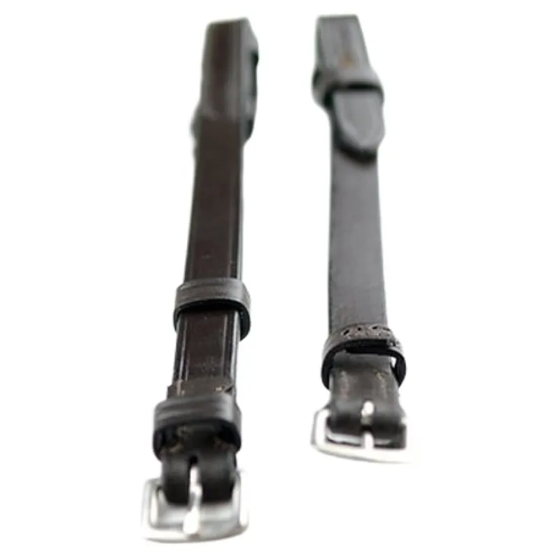 Dever Ascot Billet Cheek Pieces - Black-2