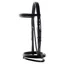 Dever Ascot Comfort Padded Flash Bridle - Black