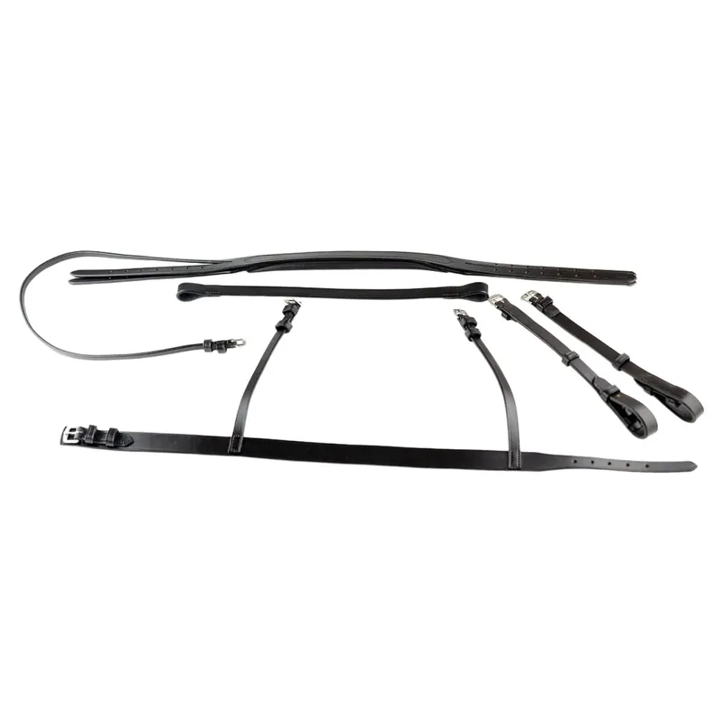 Dever Ascot Comfort Plain Bridle - Black-2