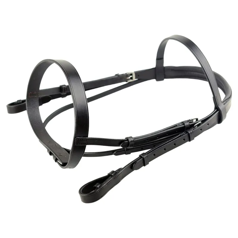 Dever Ascot Comfort Plain Bridle - Black-1