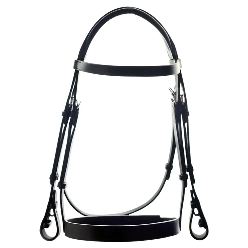 Dever Ascot Comfort Plain Bridle - Black