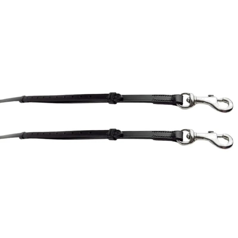 Dever Ascot Grass Reins - Black-1