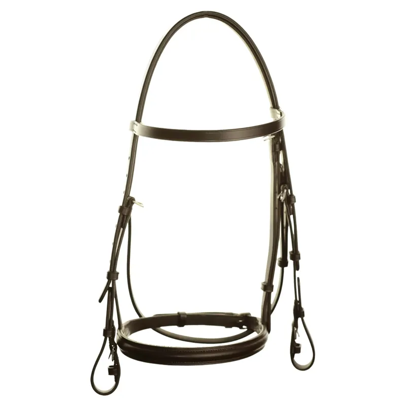 Dever Ascot Steeplechase Race Bridle - Brown-2