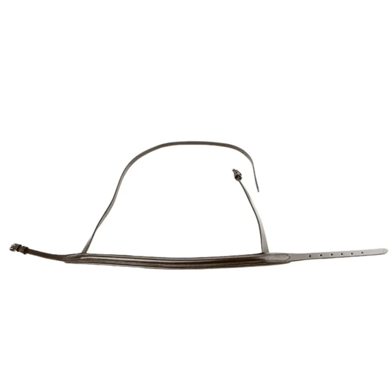 Dever Ascot Padded Show Cavesson Noseband - Brown-2