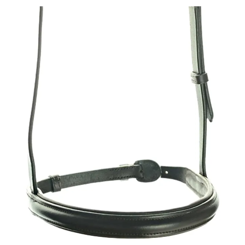 Dever Ascot Padded Show Cavesson Noseband - Black