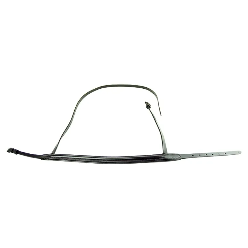 Dever Ascot Padded Show Cavesson Noseband - Black-2