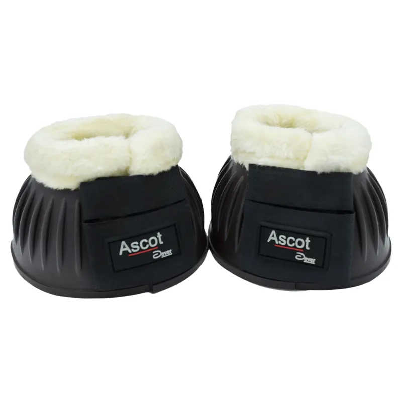 Dever Ascot Rubber Bell Boots with Faux Fur - Brown/Cream