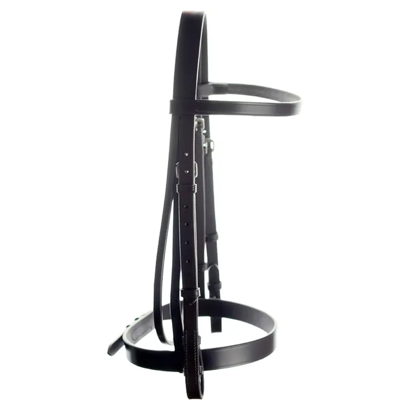 Dever Ascot Plain Bridle - Black-1