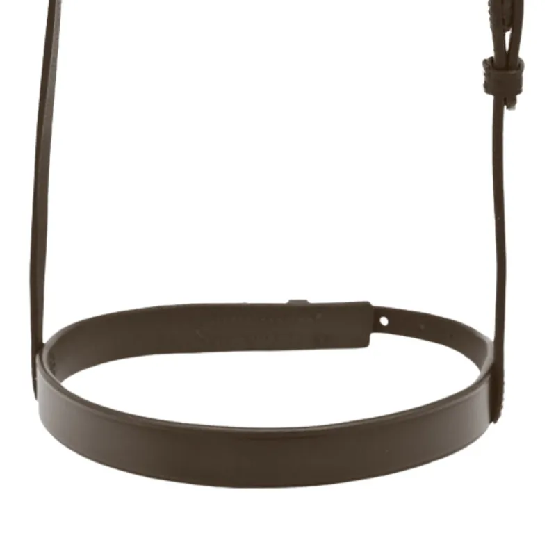 Dever Ascot Plain Cavesson Noseband - Brown