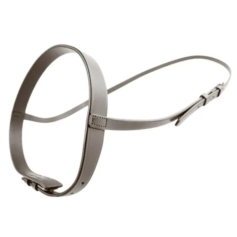 Dever Ascot Plain Cavesson Noseband - Brown-2
