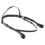 Dever Ascot Plain Headstall with Plain Browband-Black