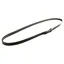 Dever Ascot Plain Leather Neck Strap - Black