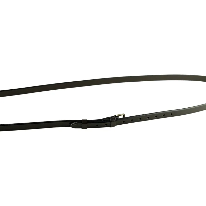 Dever Ascot Plain Leather Neck Strap - Black-1
