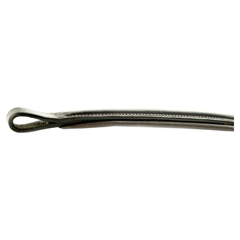 Dever Ascot Raised Padded Browband - Black-1