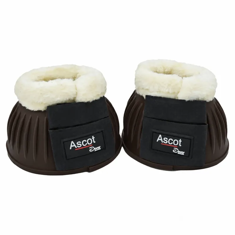 Dever Rubber Bell Boots with Faux Fur - Brown/Cream