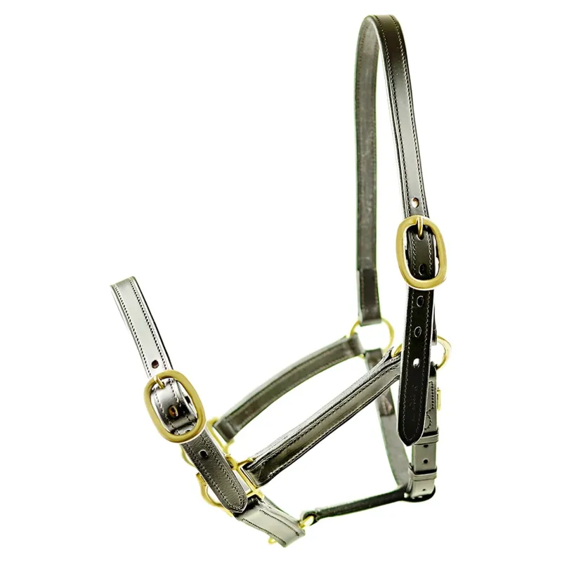 Dever Ascot Weaning to Yearling Leather Halter - Brown-1