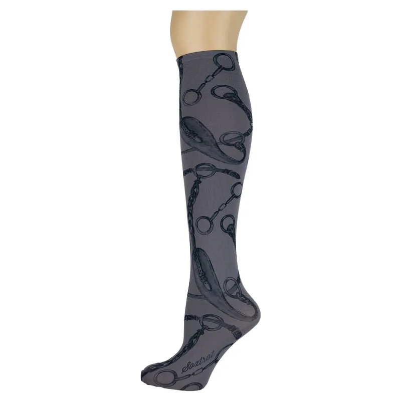 Dever Bits n Pieces Riding Socks - Smoke