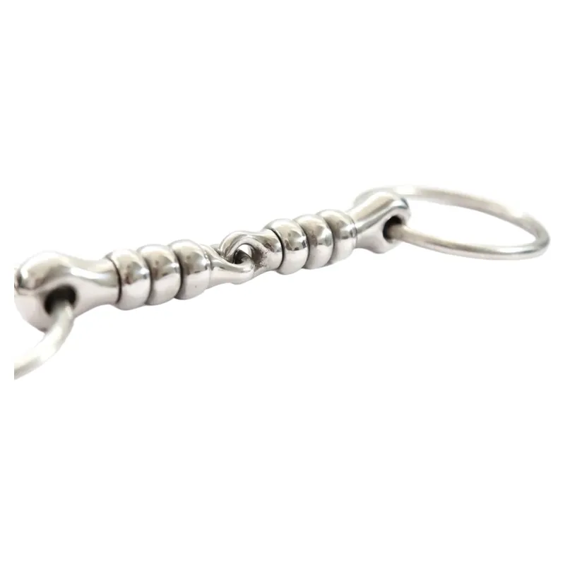 Dever Cherry Roller Single Jointed Loose Ring Snaffle Bit-1