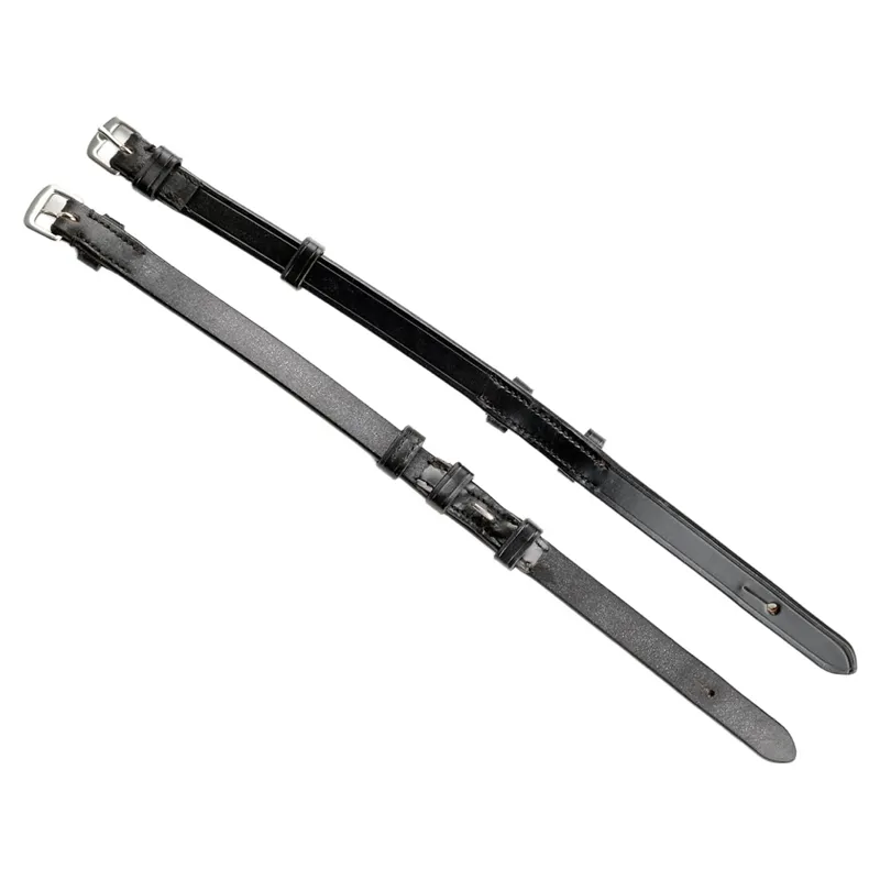 Dever Classic Hook Stud Cheek Pieces - Black-1