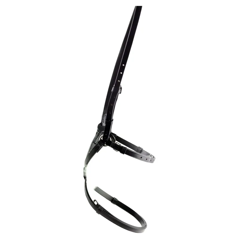 Dever Classic High Ring Mexican Grackle Noseband - Black-1