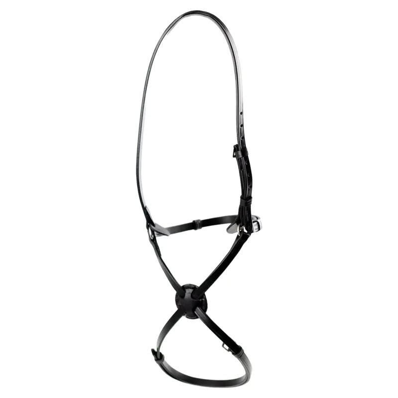 Dever Classic High Ring Mexican Grackle Noseband - Black