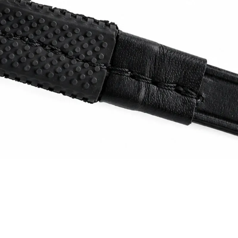 Dever Classic Rubber Grip Race Reins - Black-3