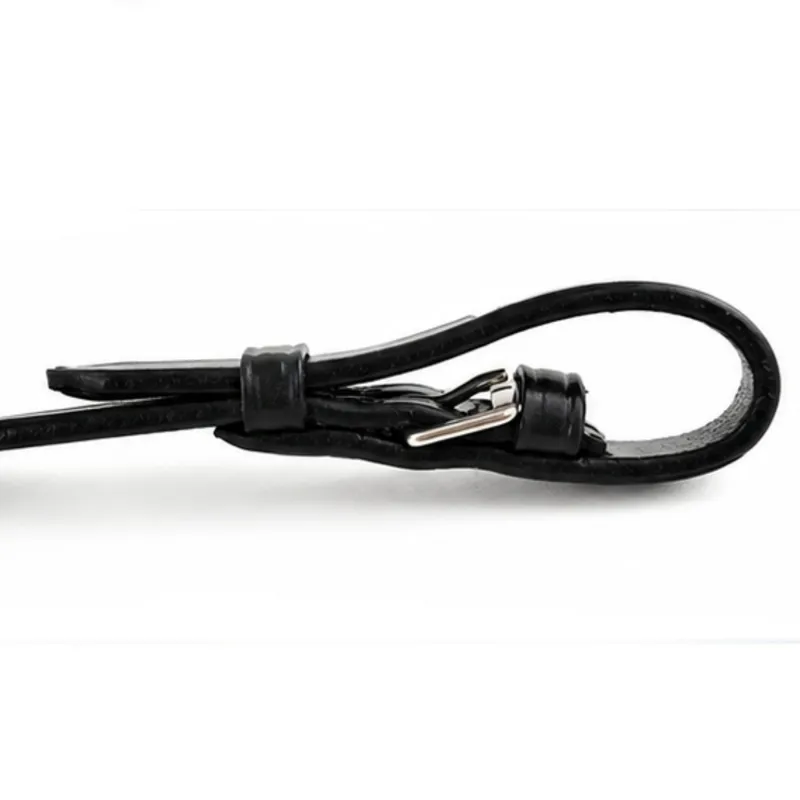 Dever Classic Rubber Grip Race Reins - Black-1