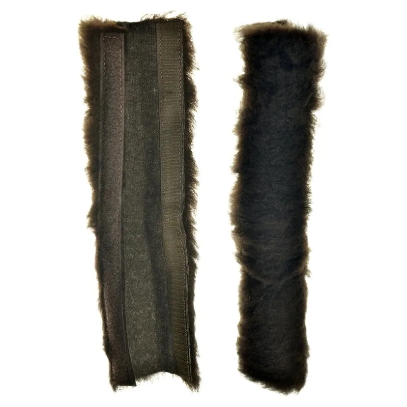 Dever Classic Wool Noseband Cover - Brown-1