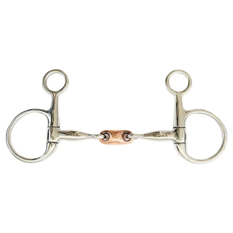 Dever Copper Lozenge Hanging Cheek Snaffle Bit