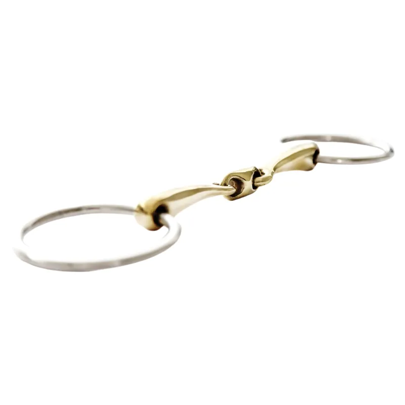 Dever Copper Mouth Lozenge Loose Ring Snaffle Bit-1
