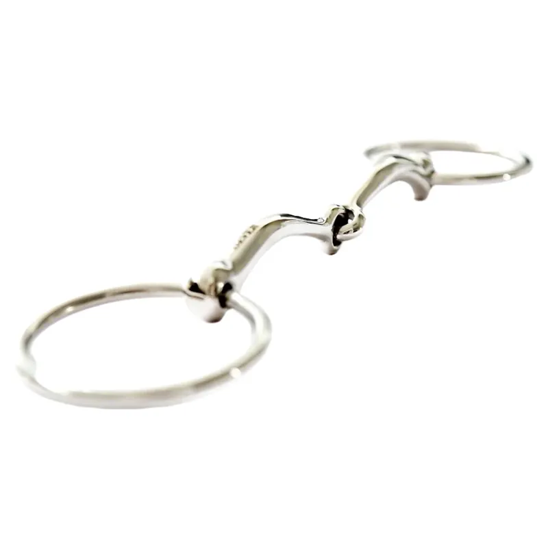 Dever Curved Single Jointed Loose Ring Snaffle Bit-1