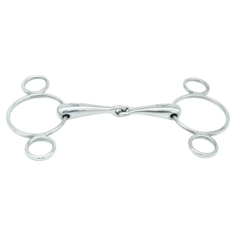 Dever Single Jointed 2 Ring Dutch Gag Bit-1